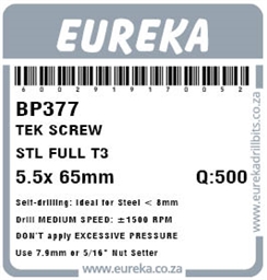 BP377 - Tek Screw Steel Full -BP377_label_T